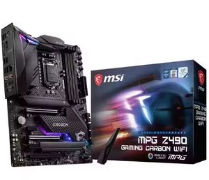 Pour MSI MPG <span class=keywords><strong>Z490</strong></span> GAMING CARBON WIFI ordinateur de bureau Intel <span class=keywords><strong>Z490</strong></span> Express Chipset DDR4 ATX double canal de mémoire SATA prend en charge 128 - Product Image 3