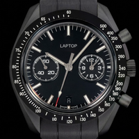 Montre de luxe haut de gamme pour homme, design sportif, hip-hop, boîtier en céramique, verre saphir, superluminescent, automatique