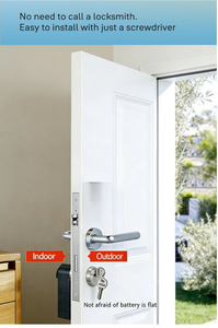 Kunci Silinder Pintar Aplikasi TTLOCK Kunci Cerdas Profil Euro Tombol Putar Kunci Elektronik Otomatis Pintar - Product Image 4