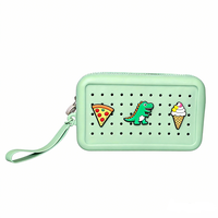 Nouveauté Chinfai : Porte-monnaie en silicone personnalisé pour Noël, avec fermeture éclair, petit portefeuille mignon, sac en silicone