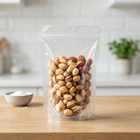 Sac refermable transparent de qualité alimentaire 9*13+3cm, étanche, avec fermeture éclair, pochette en plastique refermable pour l'emballage des collations