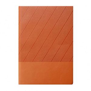 Carnet A5 à couverture souple en PU, design haut de gamme, couverture rayée patchwork, logo personnalisé pour entreprise, cadeaux d'affaires - Product Image 2