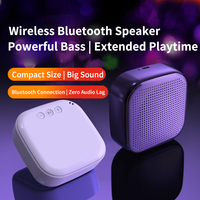 Haut-parleur portable Bluetooth 5.0 TWS avec son fort 5W puissance coloré petit avec corde de suspension pour l'extérieur