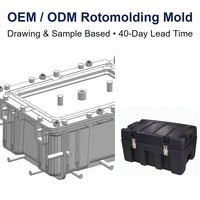 Moule de rotomoulage en aluminium personnalisé OEM ODM, moule rotatif A356, boîte à outils usinée CNC, directement de l'usine