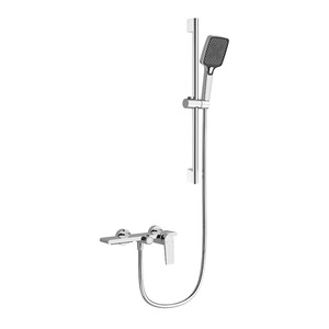 Jboyurn <b>Shower</b> Set 59A Copper Body With <b>Storage</b> Platform Brushed Nickel Finish Cold Hot Water Mixing Valve - Product Image 5