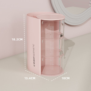 Organizador de esponjas de maquillaje con cajones, soporte para brochas de maquillaje transparente, superventas - Product Image 2