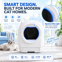 Bac à litière autonettoyant pour chat 80L, bac à litière intelligent automatique, contrôle par application Tuya, sécurité à 4 capteurs, faible bruit 36dB pour chats de 1,5 à 10 kg