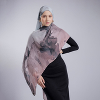 Nouvel Arrivage Hijabs en Coton Modal, Hijab Foulard Personnalisé Imprimé en Modal, Hijab en Coton Modal et Modal de Pulpe de Bois de Hêtre