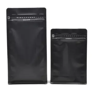 Cute 150g 200g 250 Gram Zip Lock Side Gusset Sealable Coffee Bags With Valve