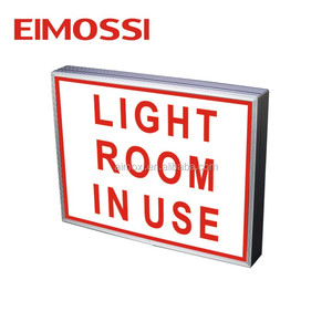 Panneaux d'avertissement LED EIMOSSI pour la sécurité optimale, éclairage de salle de radiologie, alerte de <span class=keywords><strong>grossesse</strong></span>, rayonnement, indice de protection IP20, lumière du jour 6000K, aluminium - Product Image 5