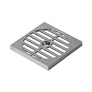Griglia Cromata per Scarico a Pavimento 9,5 cm Quadrata per Bagno - Product Image 1