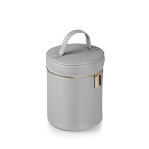 Custom Soft PU Leather <strong>Make</strong> <strong>up</strong> Brush <strong>Holder</strong> Round Cosmetic Makeup Brush Skincare Bottle Cylinder Tube Case Christmas Gift Box - Product Image 3