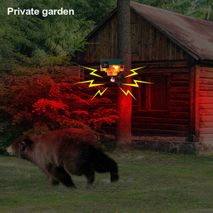 Ahuyentador de Animales con Energía Solar, Sistema de Alarma para el Hogar, Luz de Alarma Solar con Sensor de Movimiento - Product Image 2
