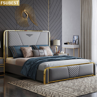Nouveau design, style américain, modèles de luxe, cadre de lit, lit, cama, yatak, letto, letto, bedden, mobilier de chambre à coucher, lit double en bois, meuble