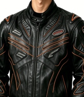 Veste en cuir pour homme, design original haut de gamme, personnalisable OEM ODM, style motard, course tout-terrain, vêtement d'extérieur tendance