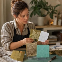 Matrice de gaufrage et de débossage 3D en laiton sur mesure pour presse d'impression de carton de marque TPS