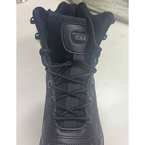 DFB22 Unzhuo make 5AA Men High Top Gym <b>Trainer</b> Shoe Size 45 Durable Textile All Seasons Black Stock hiking shoes middle boots - Product Image 5