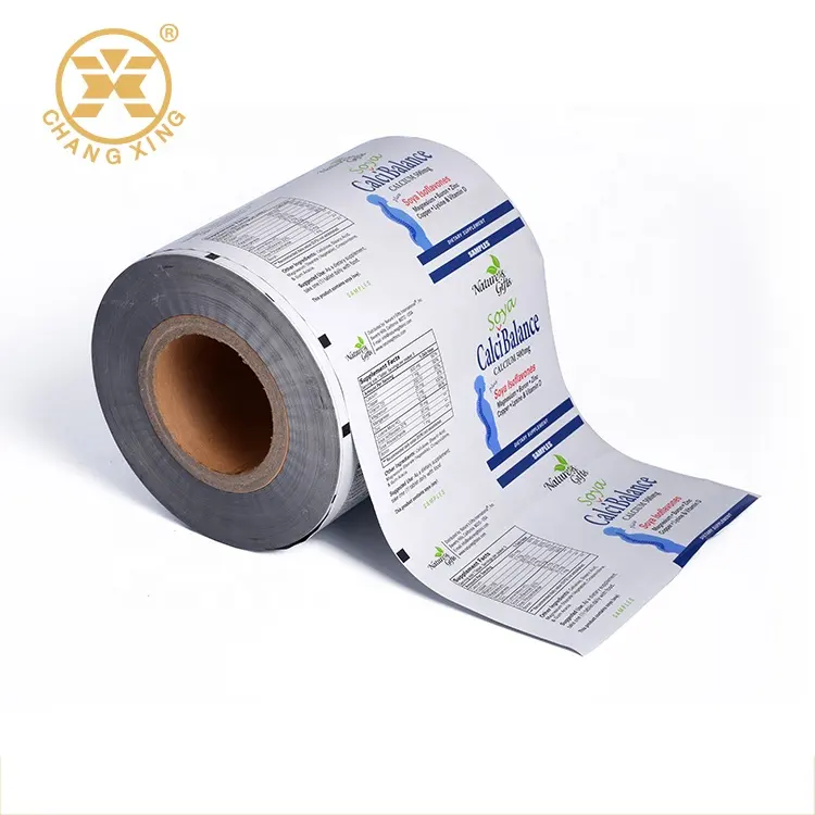 Aluminiumfolie Zak 3 Side Plastic Film Rolls Voor Verpakking Zakje Verpakking Etikettering Voedsel Film Voedsel Verpakking Plastic