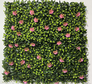 家庭用装飾 人工壁掛け植物 グリーングラスウォール ジャングルスタイル 垂直植物壁 - Product Image 3