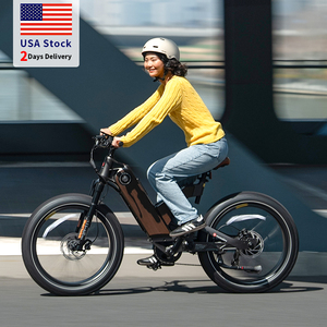 Bicicleta Eléctrica Híbrida con Neumáticos Anchos, 7 Velocidades, Sensor de Torque, 750W, 24 Pulgadas, Asistencia al Pedaleo, Disponible en Almacén de EE. UU. - Product Image 6
