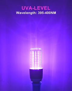 120V 220V E26 <span class=keywords><strong>E27</strong></span> UVA 395-400nm que brillan en la oscuridad para pintura corporal fiesta cartel fluorescente LED bombilla negra <span class=keywords><strong>15W</strong></span> - Product Image 4
