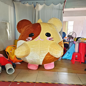 Disfraz Inflable <span class=keywords><strong>de</strong></span> Mascota <span class=keywords><strong>de</strong></span> Hámster <span class=keywords><strong>de</strong></span> Dibujos Animados <span class=keywords><strong>de</strong></span> la Suerte, Diseño Personalizado para Festivales, Desfiles y Eventos Corporativos, MOQ 1 Pieza, Soporte - Product Image 1