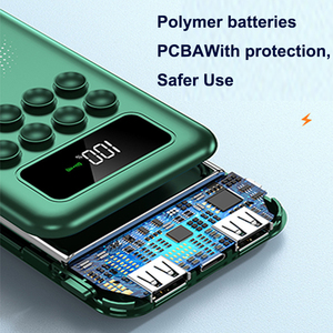 Chargeur portable Ali Baba 20000mah 10000mah, mince, 3-en-1, magnétique sans fil, avec câble intégré, entrée Micro USB, vente chaude - Product Image 2
