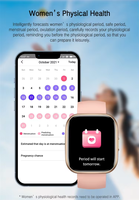 Montre connectée de fitness tendance avec charge magnétique, moniteur de sommeil et de fréquence cardiaque, tracker d'activité, étanche IPX8, jusqu'à 7 jours d'autonomie de la batterie