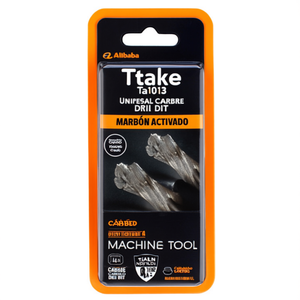 Foret universel en carbure Ttake Ta1013 avec 4 plaquettes de guidage, revêtement Nano TiAlN, pour perçage profond, outil de machine - Product Image 2