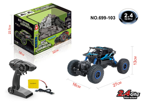 2,4G 1:18 Großes Geländefahrzeug mit TPR-Antirutschreifen für Alle Terrains <span class=keywords><strong>4x4</strong></span> Offroad-Fahrzeug Juguetes RC-Auto Spielzeug für Jungen - Product Image 2