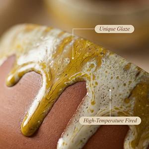 Petit pot de fleurs de haute qualité en argile émaillée pour usage intérieur/extérieur, pour jardin, pépinière, bonsaï, poterie décorative - Product Image 3