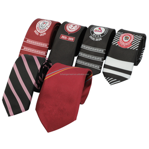 Corbatas de Poliéster de Alta Calidad con Estampado Digital <span class=keywords><strong>a</strong></span> Rayas Personalizadas <span class=keywords><strong>para</strong></span> <span class=keywords><strong>Hombre</strong></span>, <span class=keywords><strong>para</strong></span> Uniformes Escolares - Product Image 1
