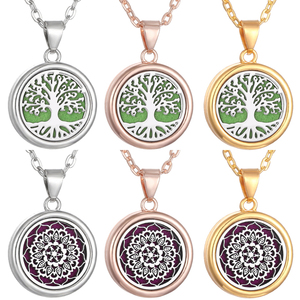 Agent de Traitement des Commandes Shopify Dropshipping 2026 – Collier Diffuseur d'Arômes en Acier Inoxydable Arbre de Vie Tendance pour Parfum - Product Image 2