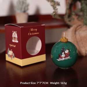 Hot Sales Handmade Smokeless Spherical Snowman Christmas Aromatherapy <b>Candle</b> Eco Friendly Home Holiday <b>Gift</b> Decor - Product Image 5