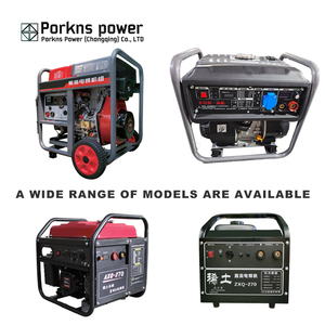 Pokns Power 5kw 7kva 8kva 가솔린 디젤 엔진 구동 용접기 발전기 반전 발전기가있는 휴대용 용접기 - Product Image 3