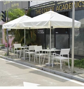 Sombrilla para exteriores, sombrilla tipo poste central con juego de sillas de mesa para café, té de la leche, TIENDA DE USO COMERCIAL - Product Image 3