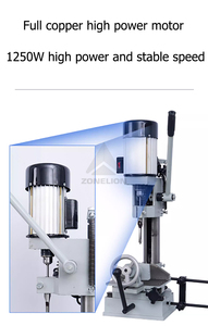 Machine à mortaiser pour le travail du bois, moteur 550W, perçage, découpe de trous, tenon 6~15MM - Product Image 5