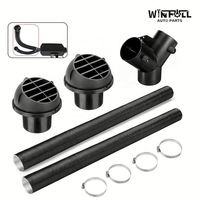 WINFULL Nouveau Kit de Chauffage au Diesel Noir en Plastique de Haute Qualité 75mm, Sortie d'Air de Stationnement OEM pour Rétrofit/Amélioration, Tête de Champignon
