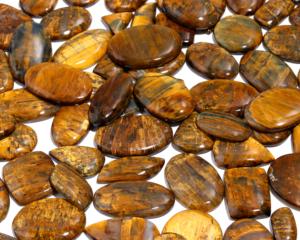 Natural <b>Tiger</b> <b>Eye</b> Mix Cabochon Gemstone | Golden Yellow Brown Chatoyant Loose Stone Jewelry Making | Third Party Certified High - Product Image 6