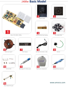 Carte de commande PCB pour cuisinière à induction tactile et à touches, affichage numérique de remplacement pour cuisinière électrique et plaques vitrocéramiques - Product Image 4