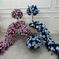 Autres décorations florales et végétales en gros pour mariage, boules de fleurs roses, centres de table
