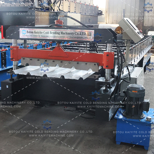 Vollautomatische IBR-Dachplatten-Formmaschine, Trapezförmige Dachziegel-Herstellungsanlage, Metall-Dachrollformsystem - Product Image 3