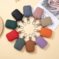 Étui pour AirPods en cuir véritable universel pour AirPods 3 Pro 2, housse de protection multifonctionnelle pour écouteurs, porte-clés, pochette