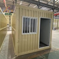 Maison conteneur pliable en acier pour bureau et dortoir de chantier temporaire