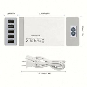 2023 Handy-Ladegerät Smart Technology 5-Port USB Reise-Wandladegerät für <span class=keywords><strong>PhoneX</strong></span>/8/7/6s/Plus und mehr - Product Image 4