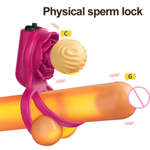 Anillo Vibrador Recargable a Prueba de Agua para Hombres, Anillo para Pene de Silicona con Estimulador de Clítoris, Retrasa la Eyaculación, Juguete Sexual para Adultos - Product Image 2