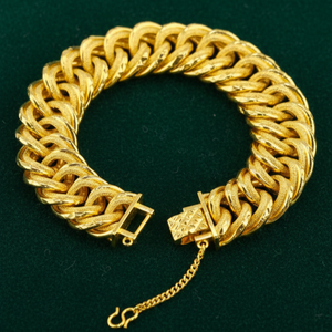 Pulsera de Moda Cubana Chapada en Oro de 24K Z H Jewelry, Pulsera de <span class=keywords><strong>Latón</strong></span> Chapada en Oro Estilo Hip Hop con Zirconia, <span class=keywords><strong>Precio</strong></span> al por Mayor - Product Image 1