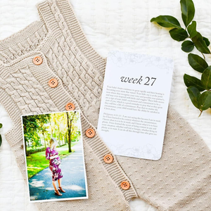 New Mom Essentials Tarjetas de hito del embarazo Oración semanal, versículo bíblico Tarjeta de embarazo 42 semanas Signos de hito del embarazo - Product Image 6