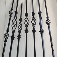 Facile à installer Noir 1/2 "Creux Carré Basketball Knuckles Broches Métalliques pour Décoration de Rampe Intérieure Vente Chaude