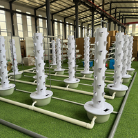 Tour hydroponique verticale d'extérieur, tour hydroponique d'intérieur, système hydroponique aéroponique avec pots intelligents